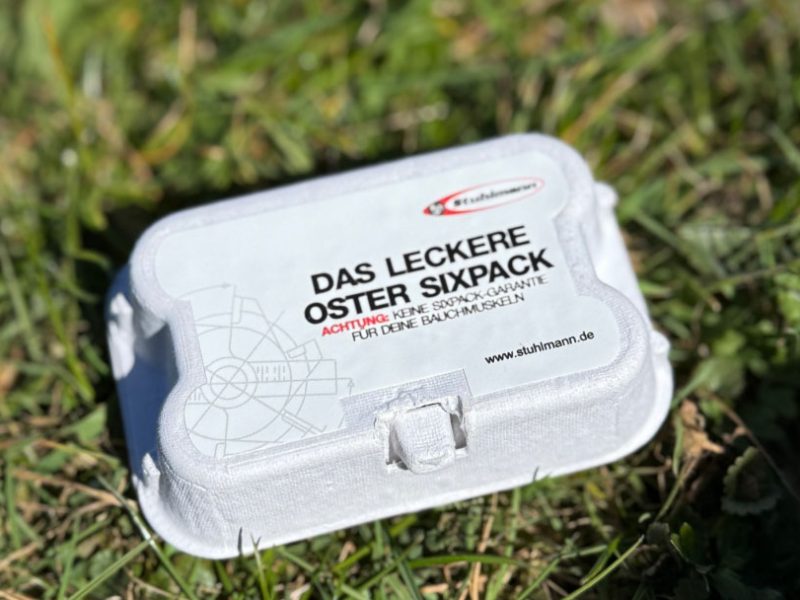 Für die Kunden der Firma Stuhlmann gab es im April eine kleine Osterüberraschung.