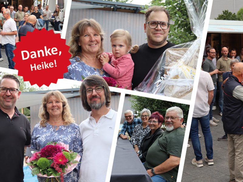 Unser Sommerfest am 21. August haben wir genutzt, um uns bei Heike Helmecke für 28 Jahre Einsatz bei Stuhlmann zu bedanken.